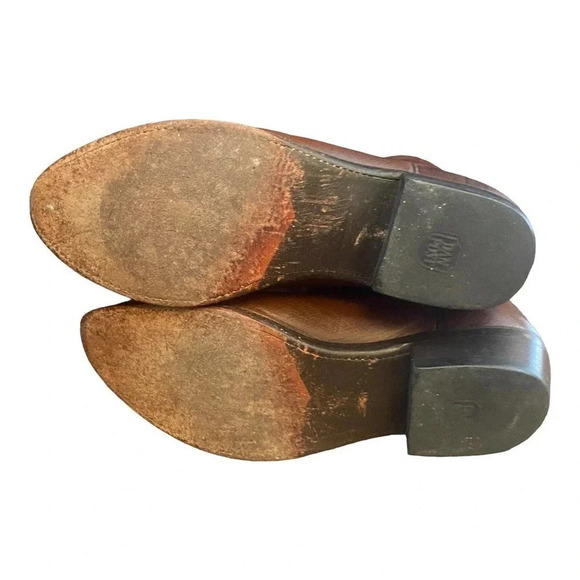 Dan Post Milwaukee Antique Brown Leather Western Casual Boots Men's Size 9D - Picture 5 of 12